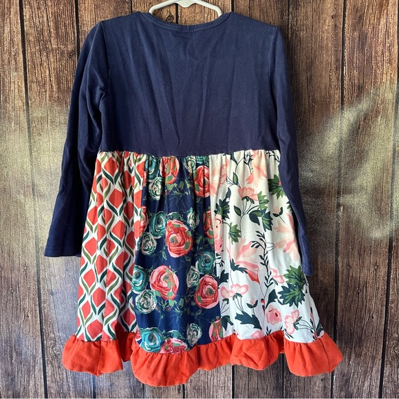 Girls8/9 Floral Pocket Tunic - Picture 4 of 6
